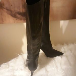 Via Spiga Leather Knee Boots